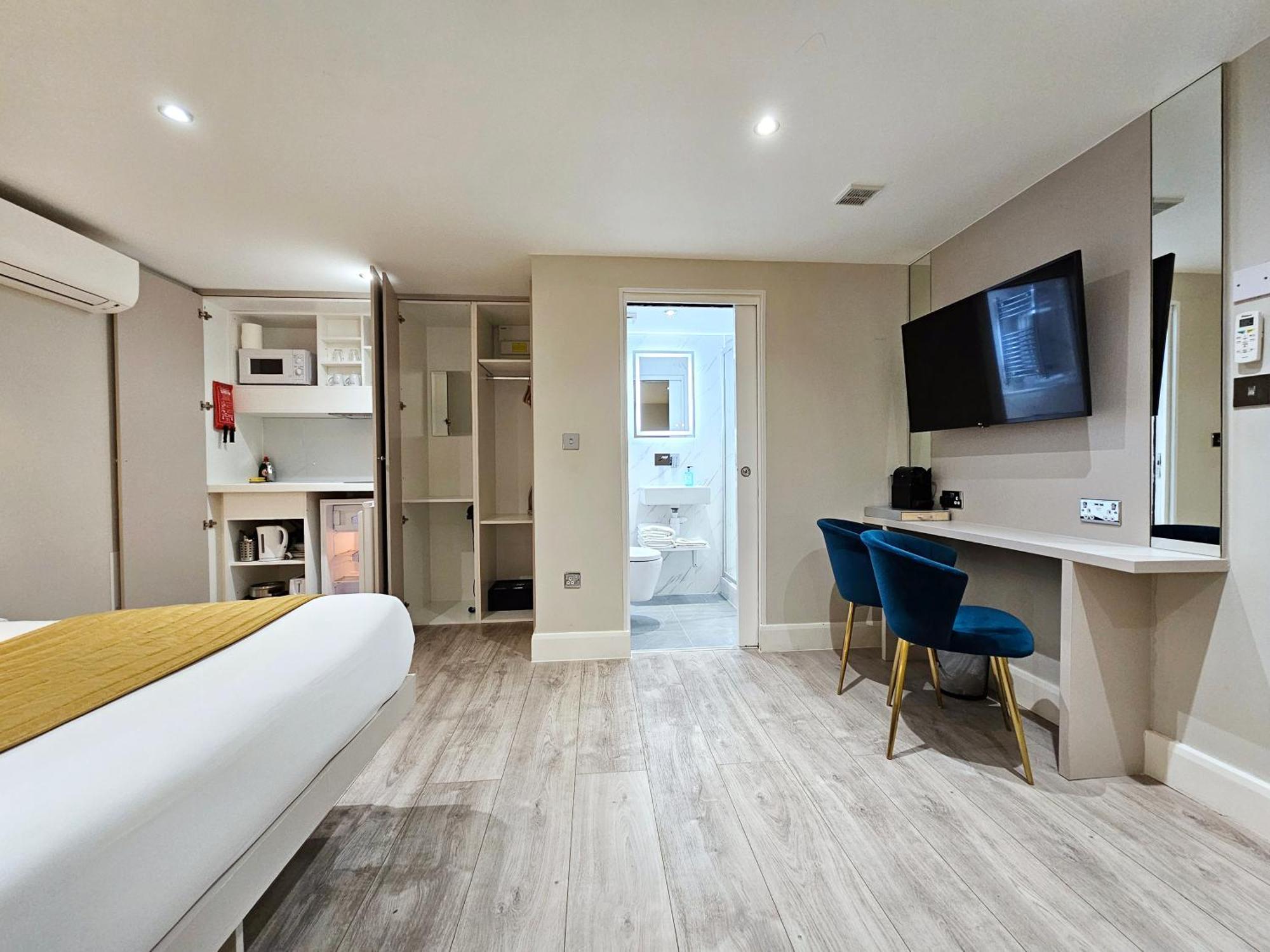 Nox Hyde Park Aparthotel Londen Kamer foto